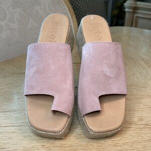 Jutelia Suede Espadrille Wedge Slip-On (40)